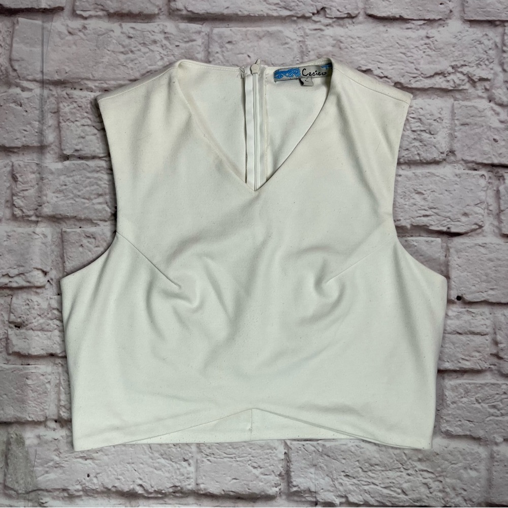 Cecico White Crop Top